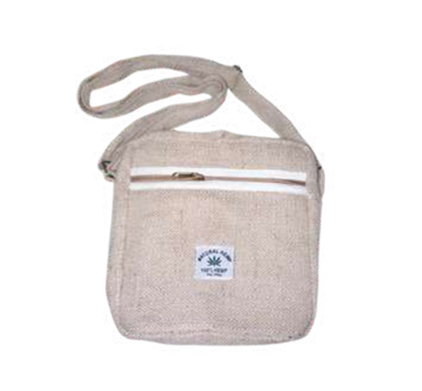 Manufacturer, Exporter, Importer, Supplier, Wholesaler, Retailer, Trader of Organic Culture Hemp Sling Bag , Natural & Eco-Friendly Cross body Bags Design-4 For Men and Women in New Delhi, Delhi, India.