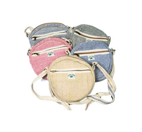 Manufacturer, Exporter, Importer, Supplier, Wholesaler, Retailer, Trader of Organic Culture Hemp Sling Bag , Natural & Eco-Friendly Cross body Bags Design-6 For Men and Women in New Delhi, Delhi, India.