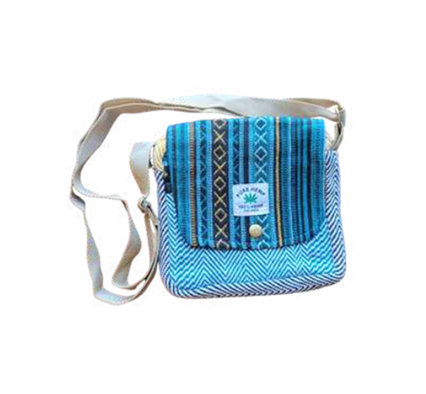 Manufacturer, Exporter, Importer, Supplier, Wholesaler, Retailer, Trader of Organic Culture Hemp Sling Bag , Natural & Eco-Friendly Crossbody Bags Design-7 For Men and Women in New Delhi, Delhi, India.