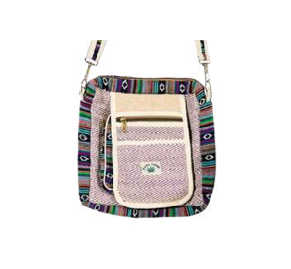 Manufacturer, Exporter, Importer, Supplier, Wholesaler, Retailer, Trader of Organic Culture Hemp Sling Bag , Natural & Eco-Friendly Crossbody Bags Design-8 For Men and Women in New Delhi, Delhi, India.