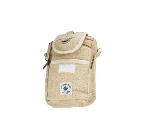 Manufacturer, Exporter, Importer, Supplier, Wholesaler, Retailer, Trader of Organic Culture Hemp Sling Bag , Natural & Eco-Friendly Crossbody Bags Design-9 For Men and Women in New Delhi, Delhi, India.