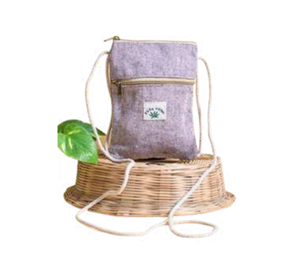 Manufacturer, Exporter, Importer, Supplier, Wholesaler, Retailer, Trader of Organic Culture Hemp Hand Pouch Design 2 , Natural & Eco-Friendly  Bags Design-2 For Men and Women in New Delhi, Delhi, India.