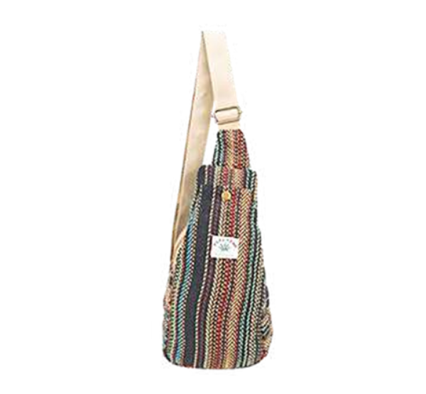 Manufacturer, Exporter, Importer, Supplier, Wholesaler, Retailer, Trader of Organic Culture Hemp , Natural & Eco-Friendly Chest Bag Design-2 For Men & Women Both in New Delhi, Delhi, India.