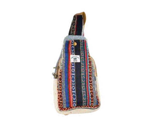 Manufacturer, Exporter, Importer, Supplier, Wholesaler, Retailer, Trader of Organic Culture Hemp , Natural & Eco-Friendly Chest Bag Design-8 For Men & Women Both in New Delhi, Delhi, India.