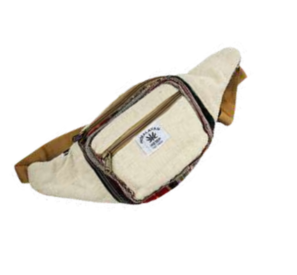 Manufacturer, Exporter, Importer, Supplier, Wholesaler, Retailer, Trader of Organic Culture Hemp , Natural & Eco-Friendly Waist Bag Design-5 For Men & Women Both in New Delhi, Delhi, India.