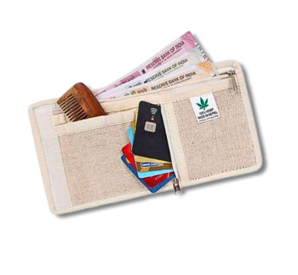 Manufacturer, Exporter, Importer, Supplier, Wholesaler, Retailer, Trader of Organic Culture Pure Hemp Wallet, Natural & Eco-Friendly For Men and Women in New Delhi, Delhi, India.